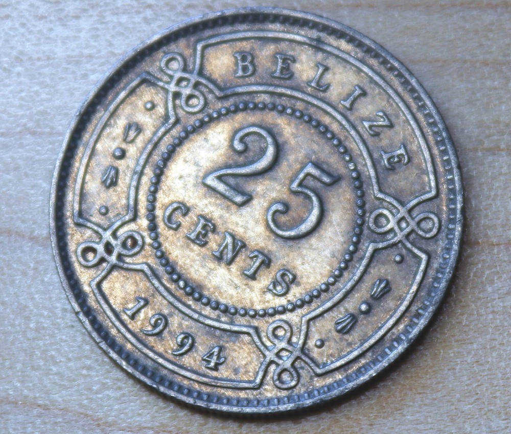 1994 Belize 25 Cents