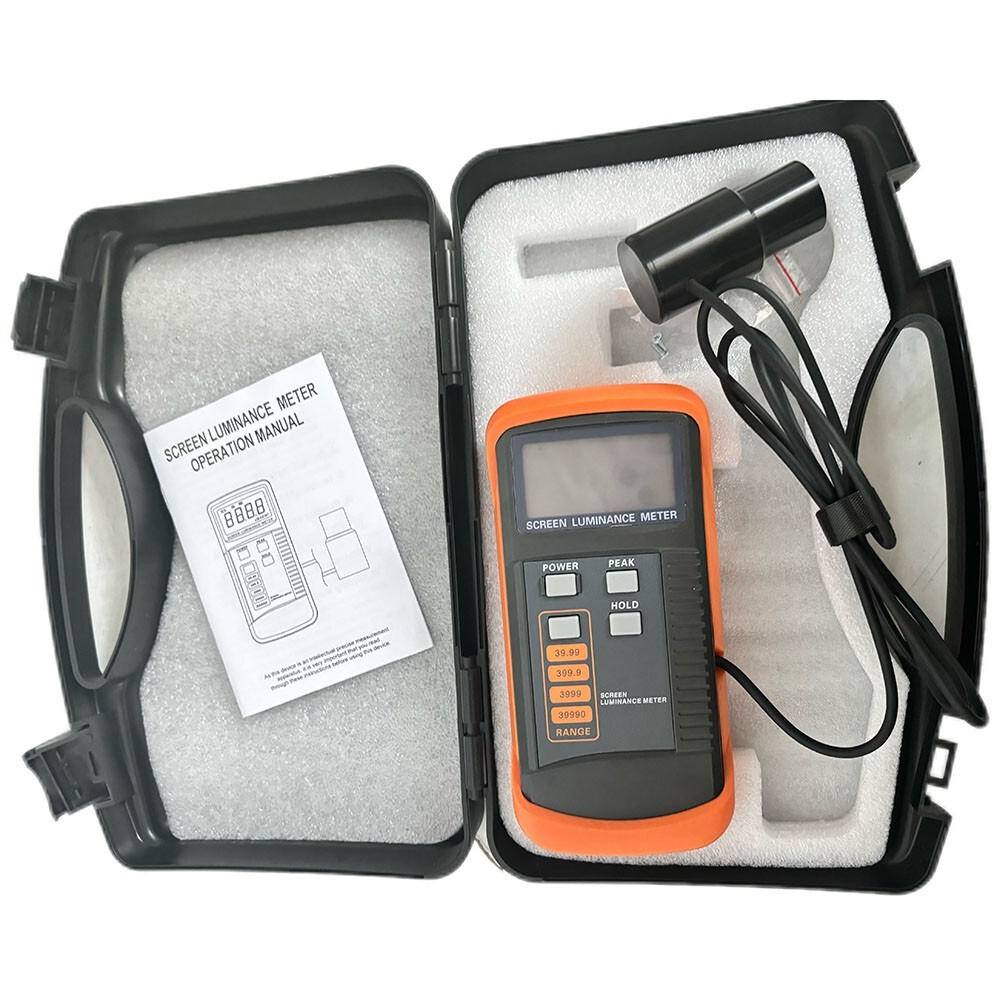 Handheld Screen Brightness Meter with Accuracy ±0.5%+1 Range 0.01-39990cd/m2
