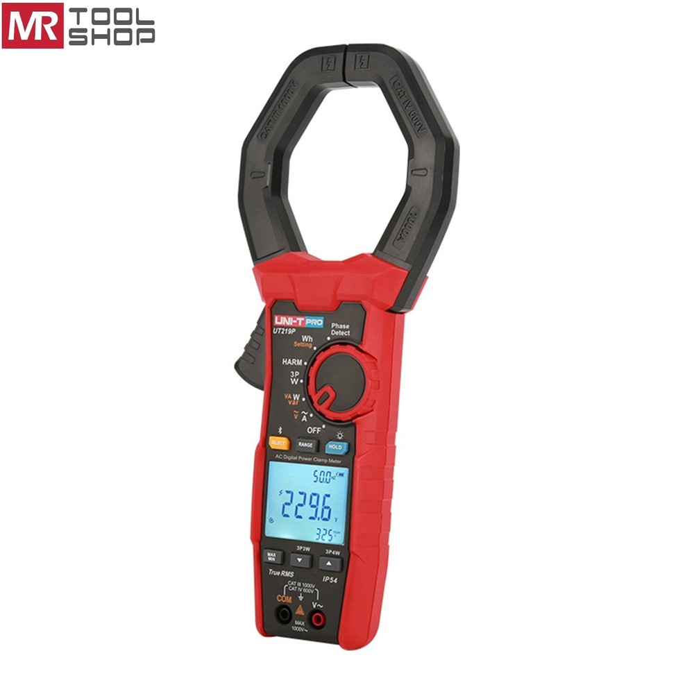 UNI-T UT219P Bluetooth TRMS AC Power Clamp Meter THD Harmonic Analyzer IP54 APP