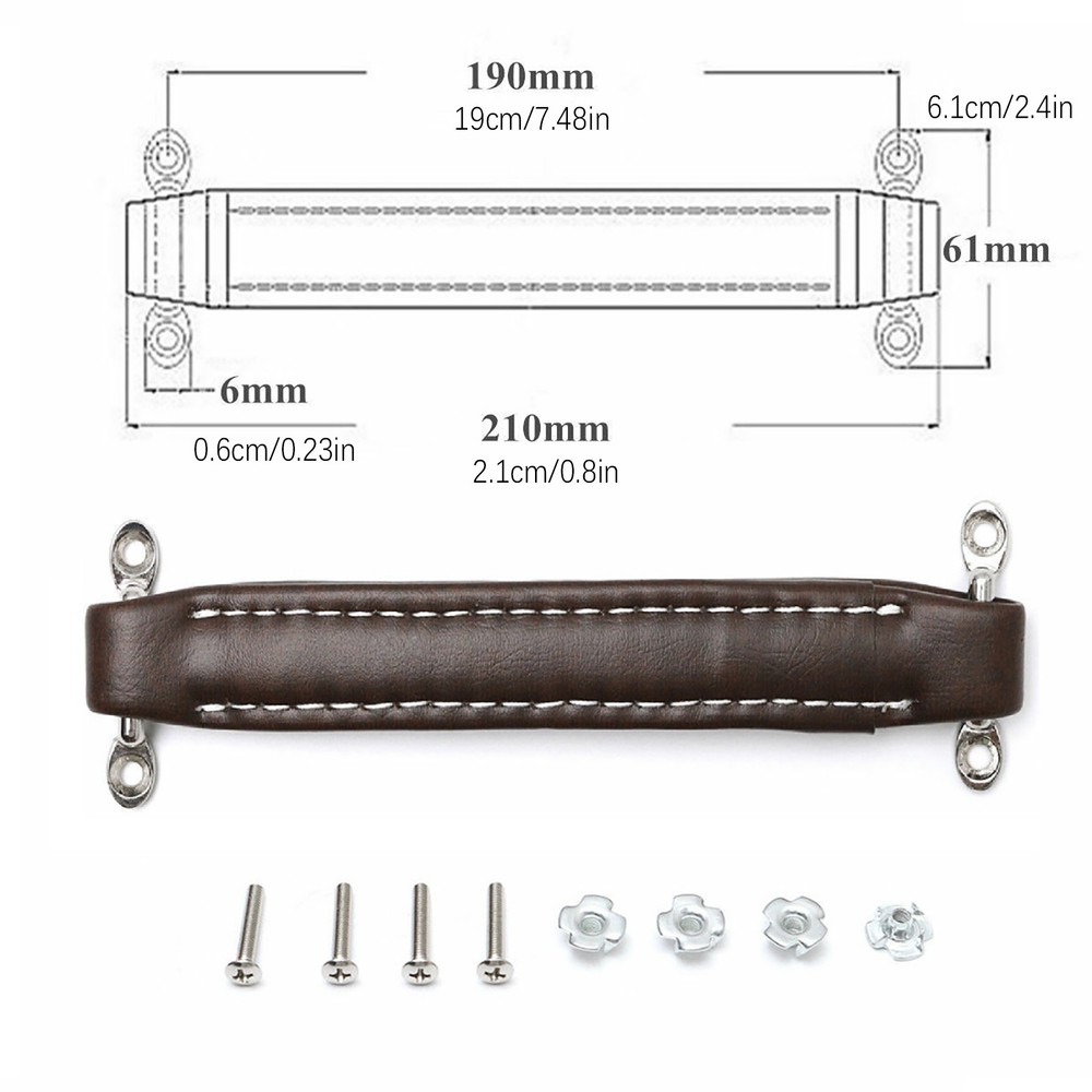 Coffee Leather Style Guitar Amplifier Handle Strap For Fender Amp Instruments ss