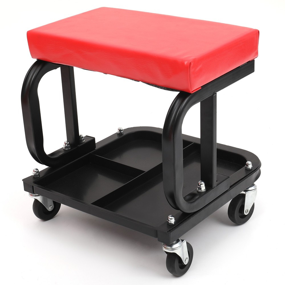 Rolling Creeper Seat Mechanic Stool Chair Garage Work Shop Tools Tray
