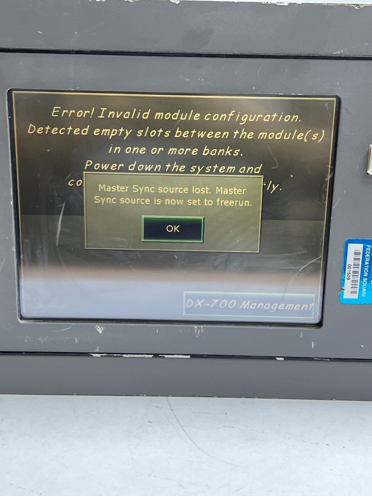 BARCO DX-700 VIDEO PROCESSOR (FOR PARTS)