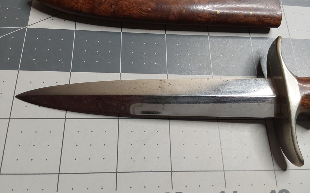 1983 '83 Tudor Custom Made Fixed Leather Boot Knife