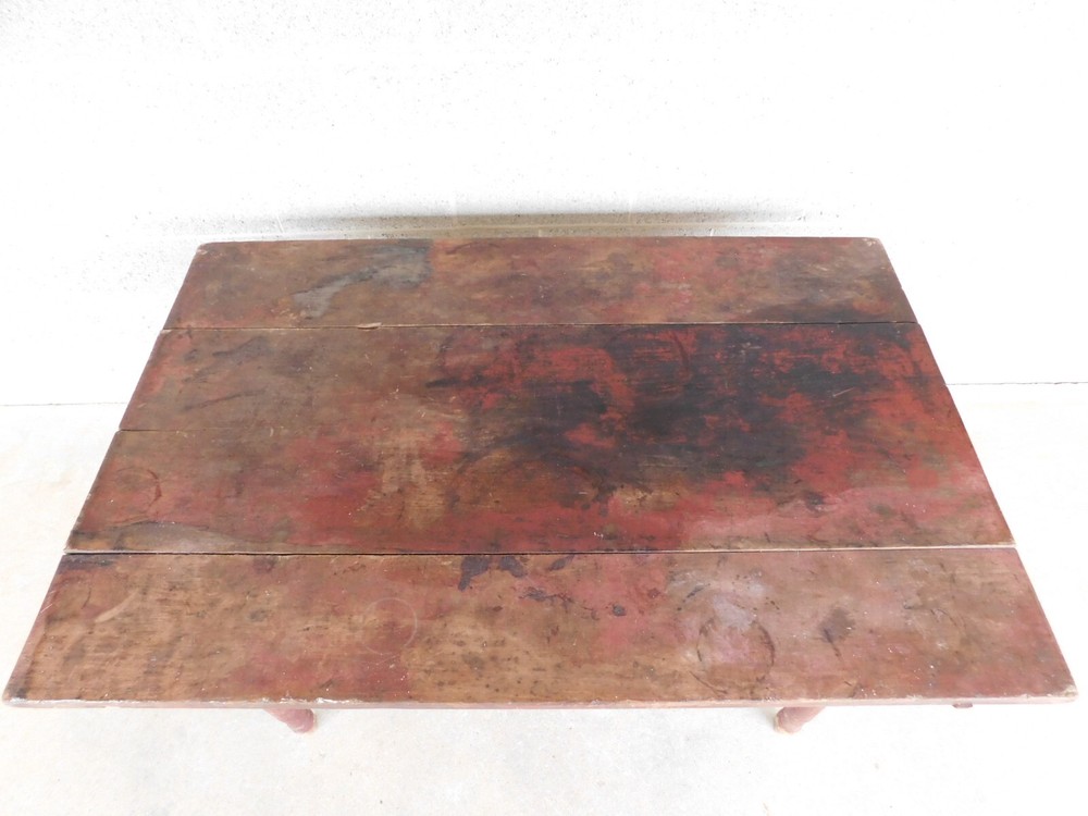 Antique 19th Century Tavern Work Dining Table
