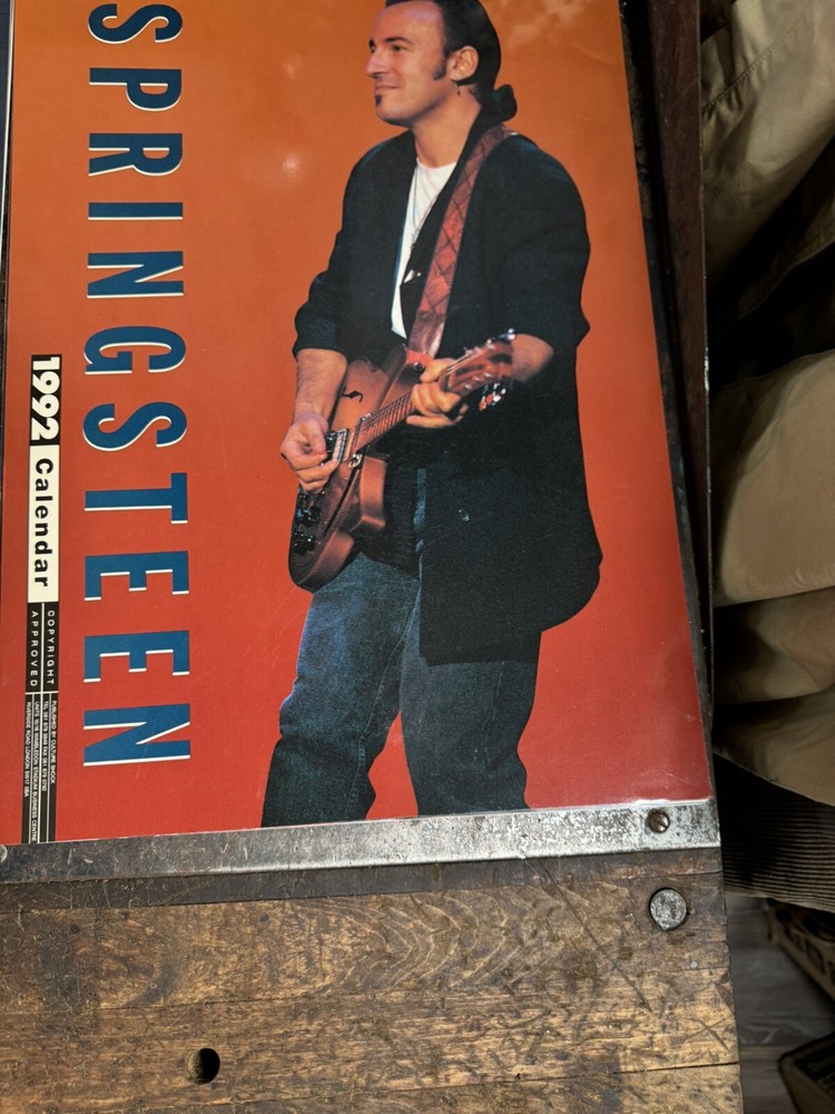 Three Bruce Springsteen calendars vintage 1990, 1991 & 1992