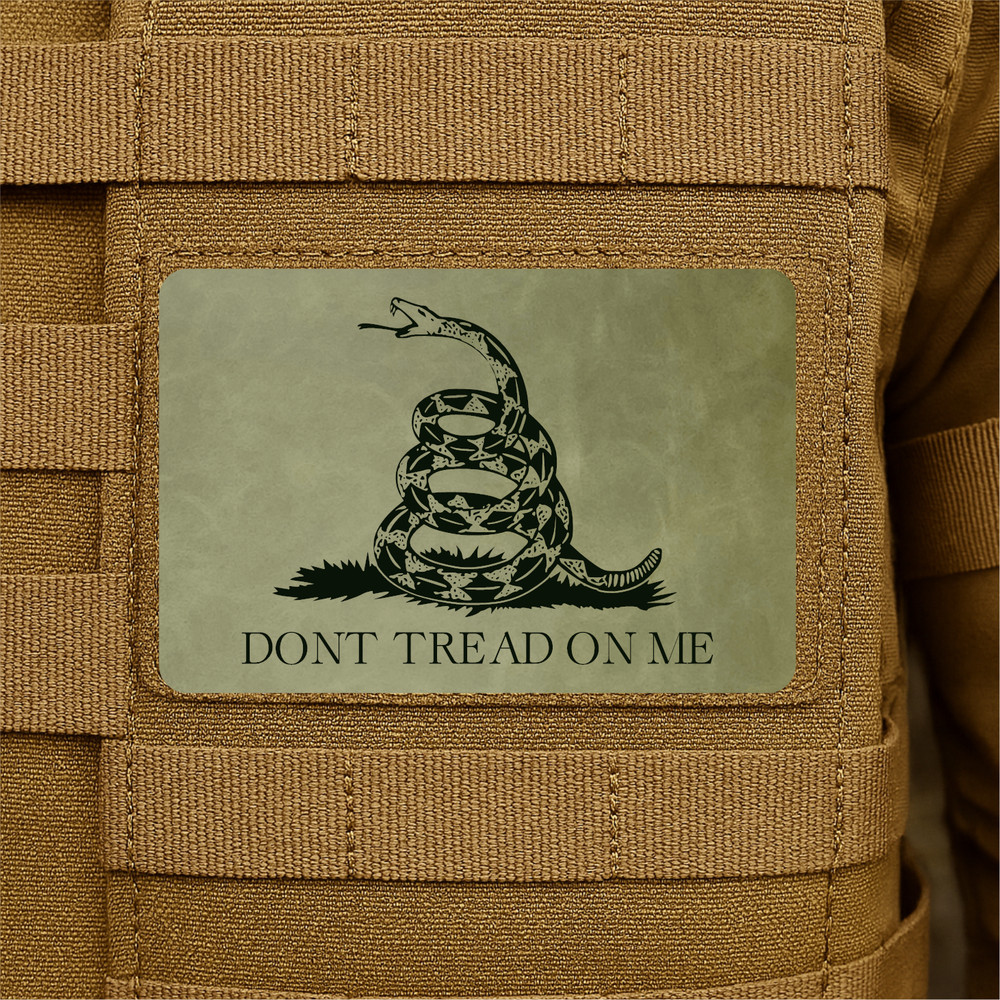 Don’t Tread On Me Morale Patch 2x3" Hook & Loop Gadsden Flag Plate Carrier Patch