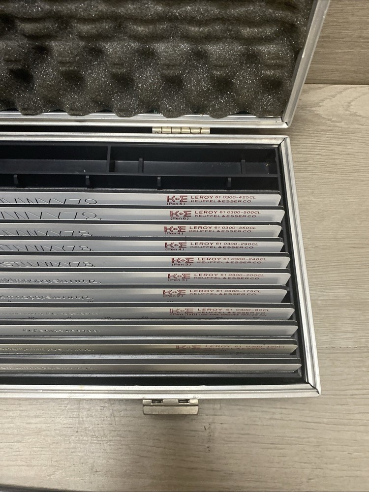 Keuffel & Esser K & E Leroy Lettering Set #61 Incomplete