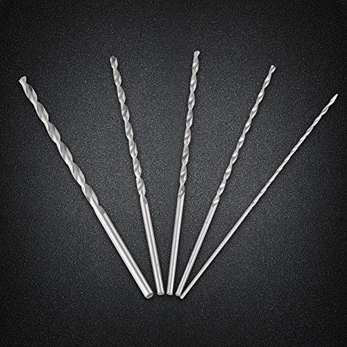 5 Different Sizes Extra Long High-Speed Steel Drill Bits, Long Shank Drill Bits