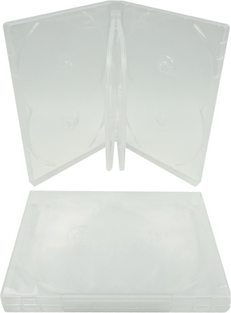 (25) 8 Disc Capacity DVD Boxes Cases Multi Box Set Replacements 22mm #DV8R22CLWT