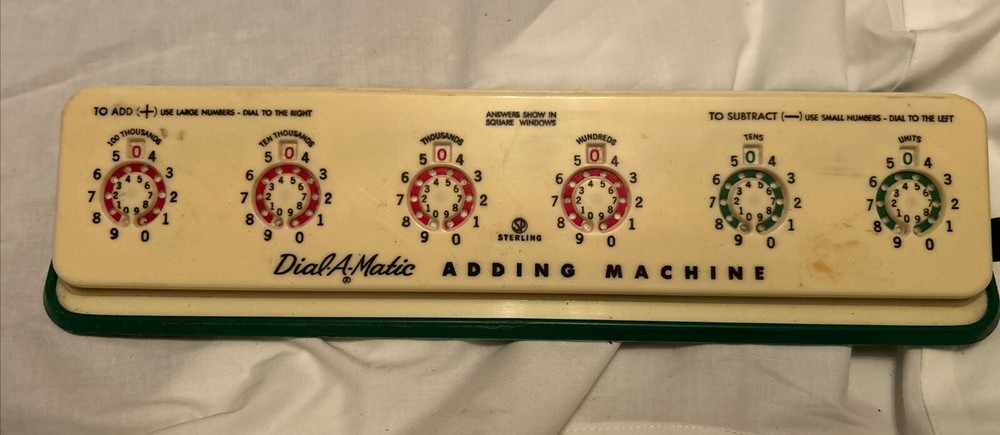 Vintage DIAL A MATIC ADDING MACHINE