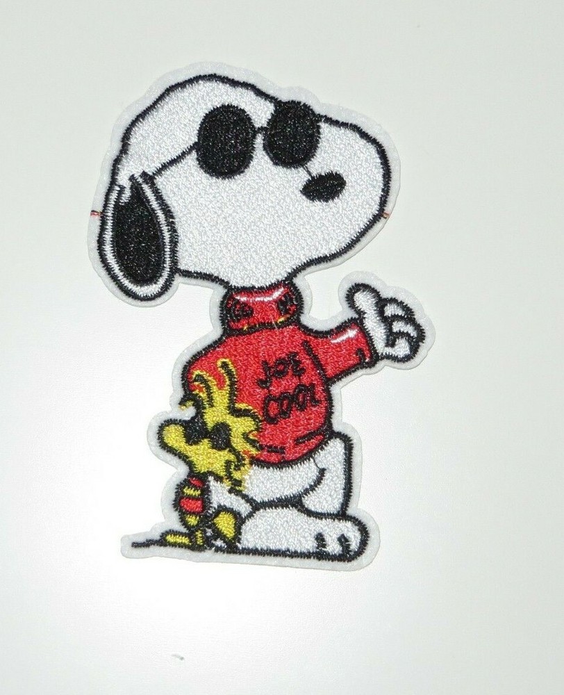 PEANUTS Snoopy As Joe Cool 3.5"  Iron On Patch