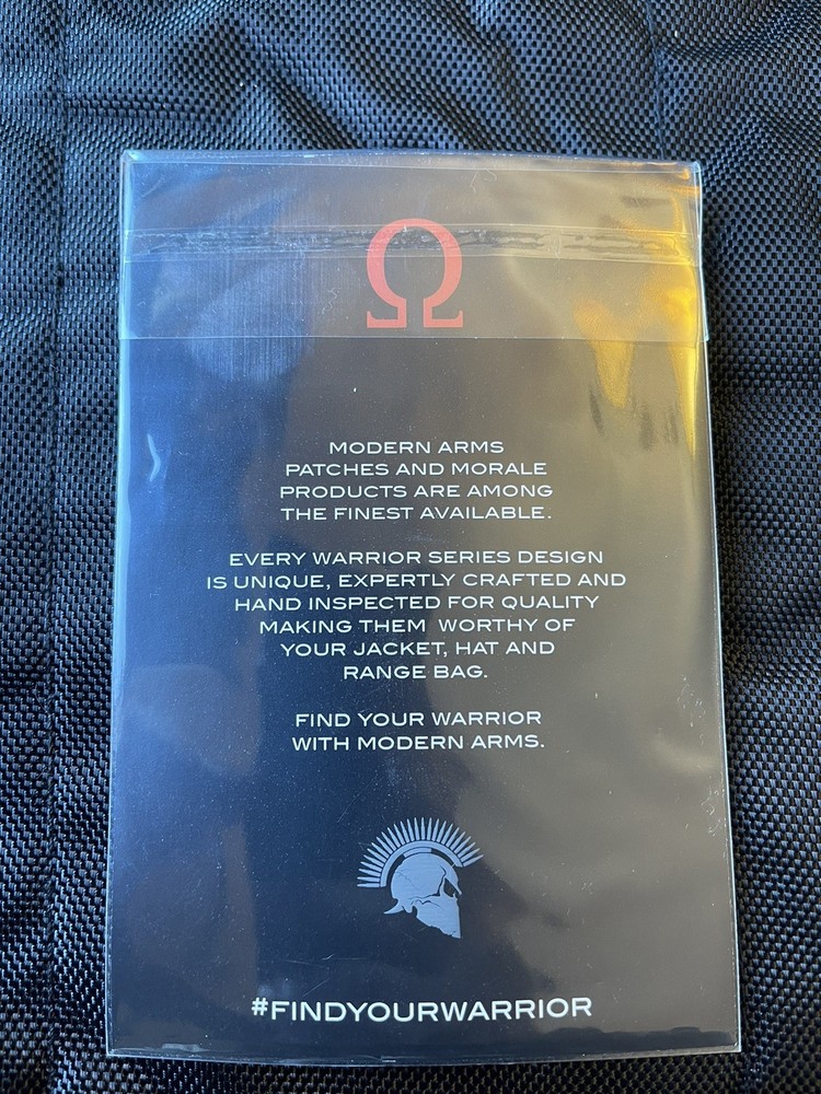 Spartan Mini-Orange Tactical Morale Patch, Modern Arms, PVC