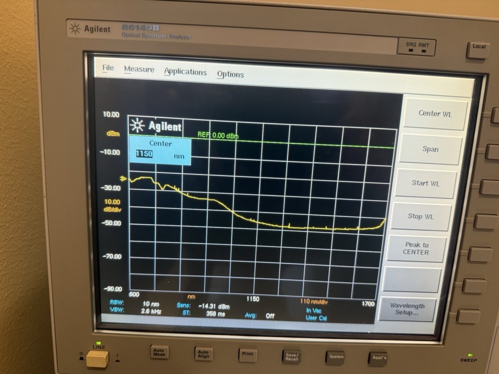 agilent 86140b optical spectrum analyzer