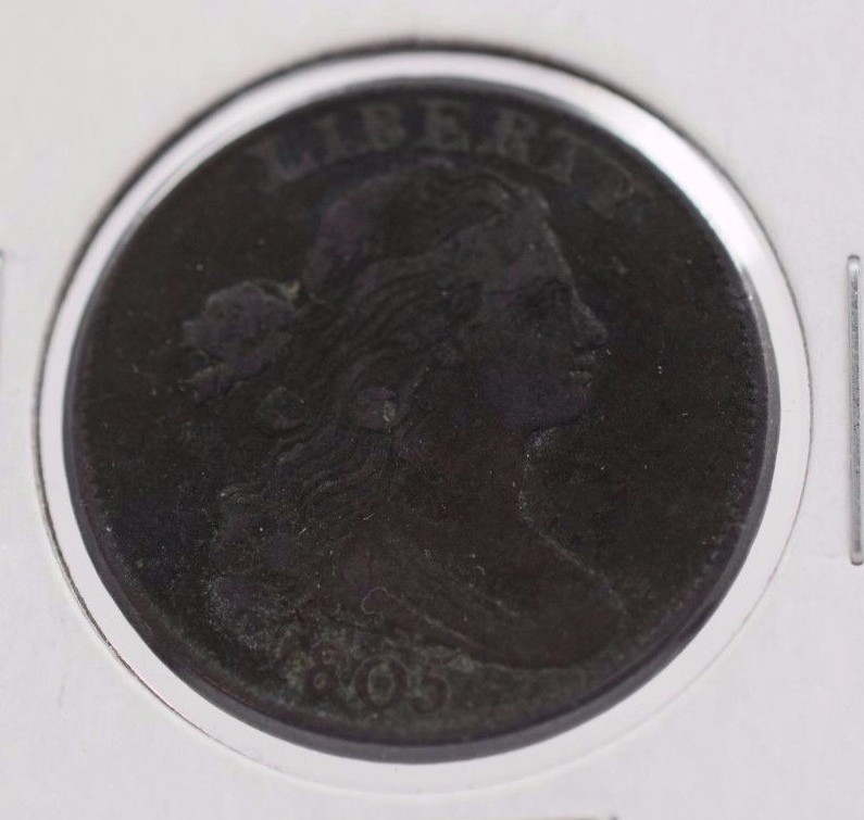 1805 Draped Bust Large Cent, Very Fine