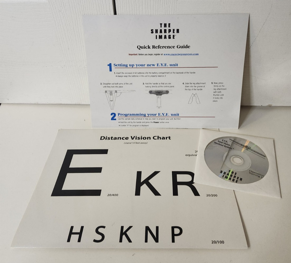 E.Y.E. Total Vision Workout System - Sharper Image (Disc And Instructions Only)