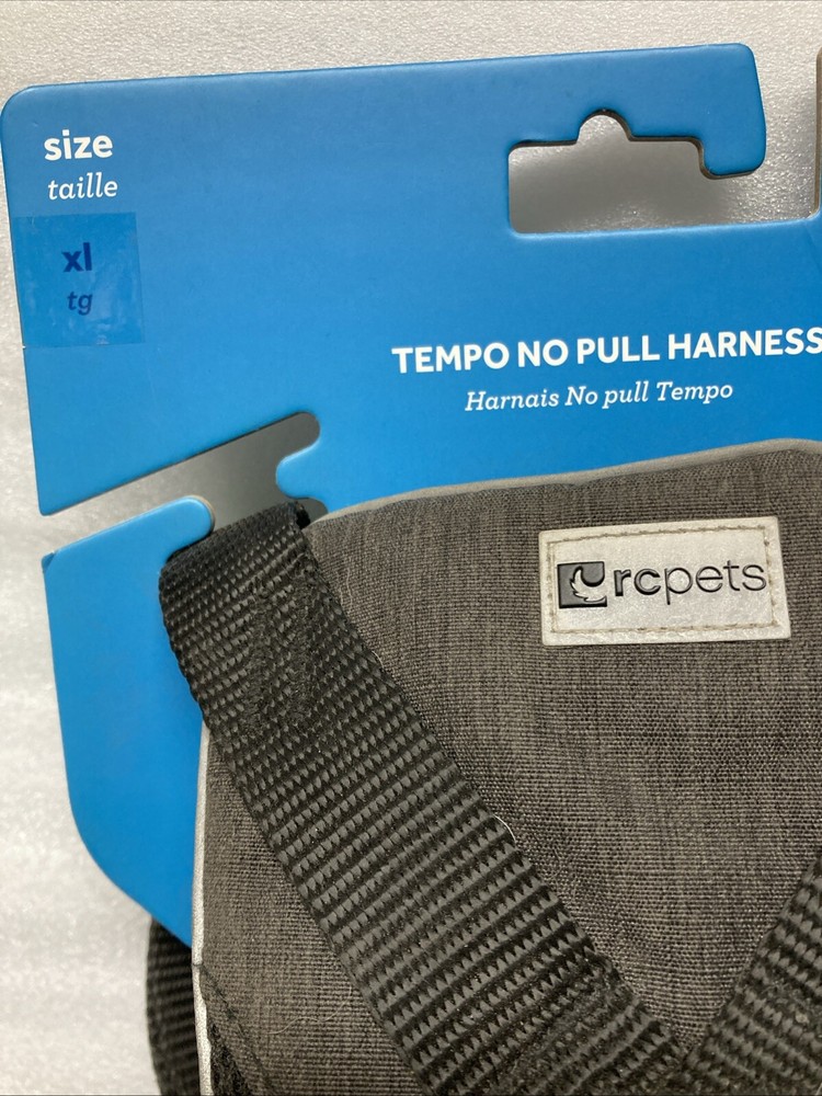 Tempo No Pull Harness XL Heather Black