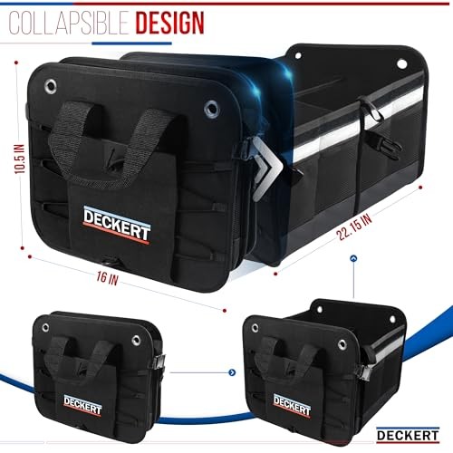 Car SUV Trunk Organizer, 600D Oxford Polyester, Collapsible, Multi
