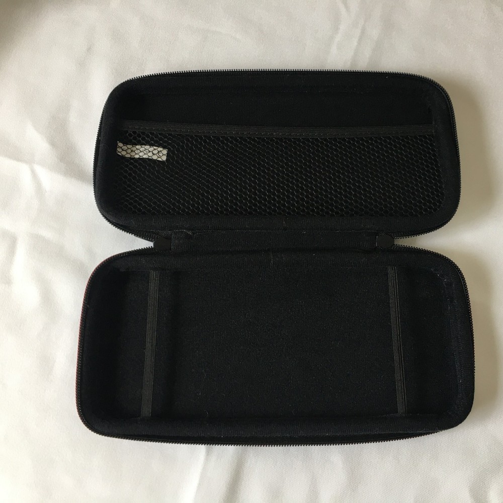 Nintendo Switch Lite Travel Case Hard Shell Black Protective Game Storage Pouch.