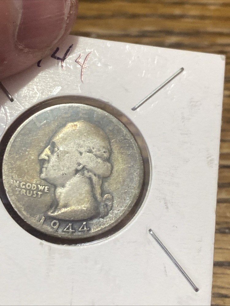 Toned 1944 Washington Quarter