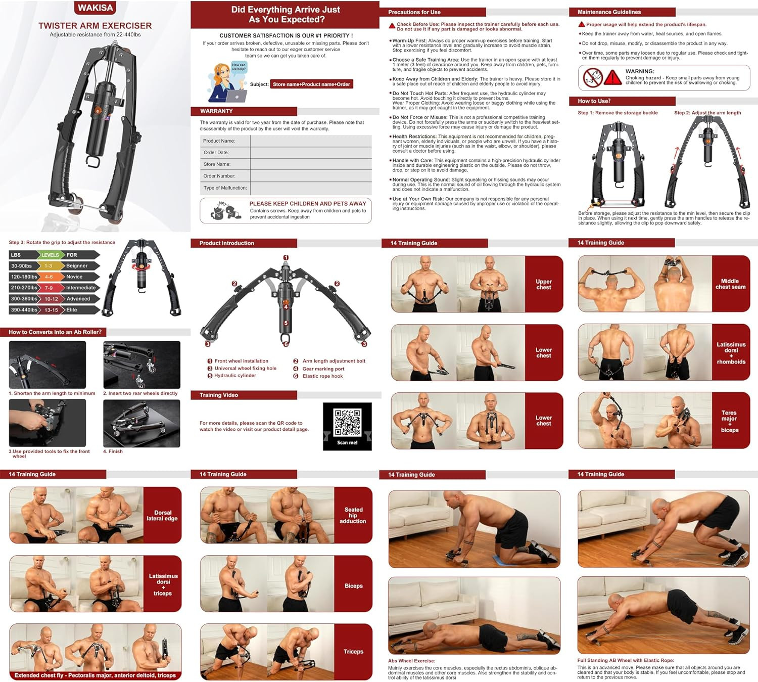 Chest & Arm Twister & Core Trainer, Hydraulic Power Coreflex Twister Chest Worko