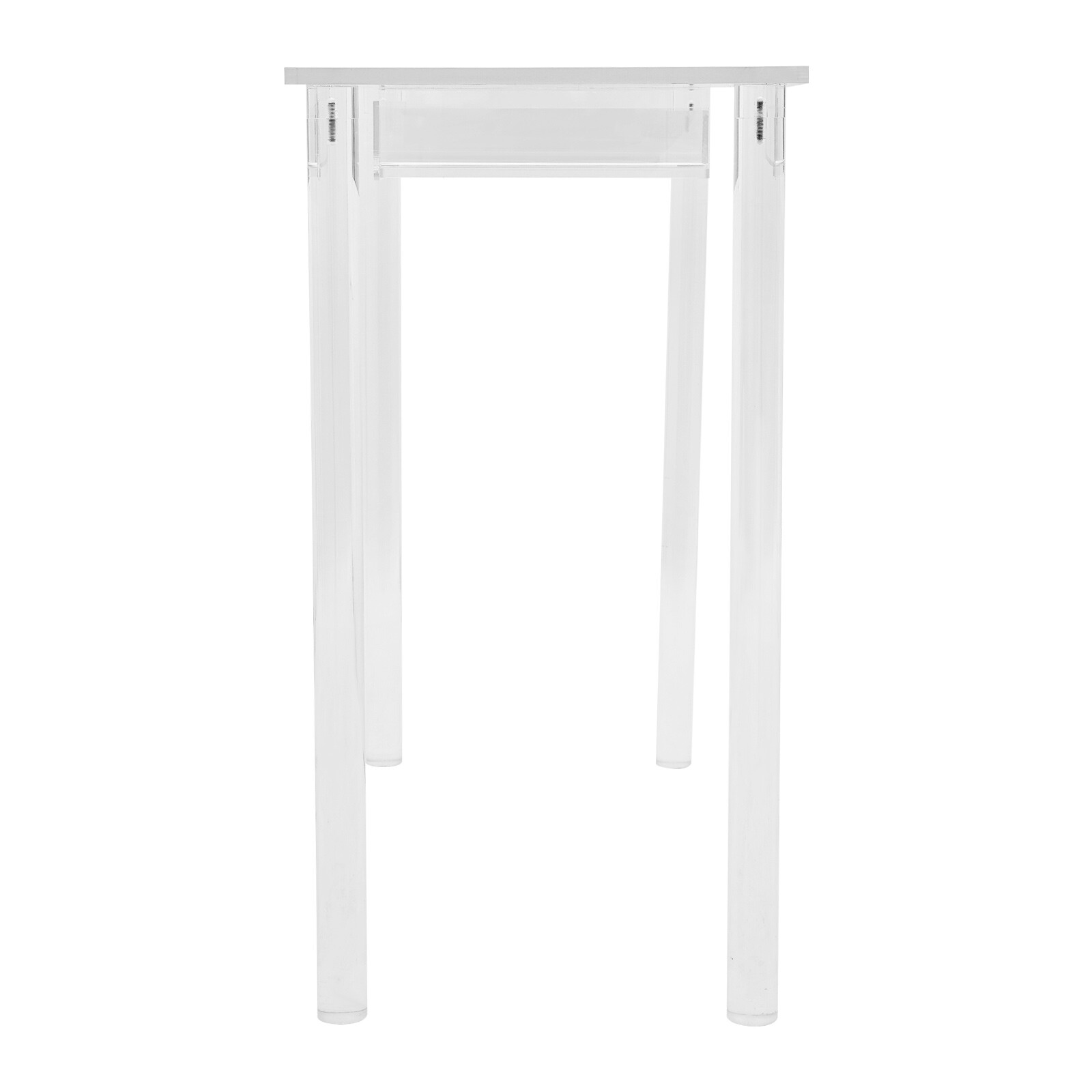 Acrylic Makeup Vanity Desk - Clear Vanity Table w/ Drawer - Small Makeup Table