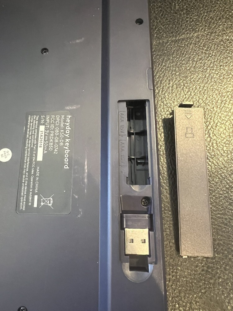 Heyday Wireless Keyboard, Bluetooth 5.1 Enabled, Includes Wireless USB Receiver