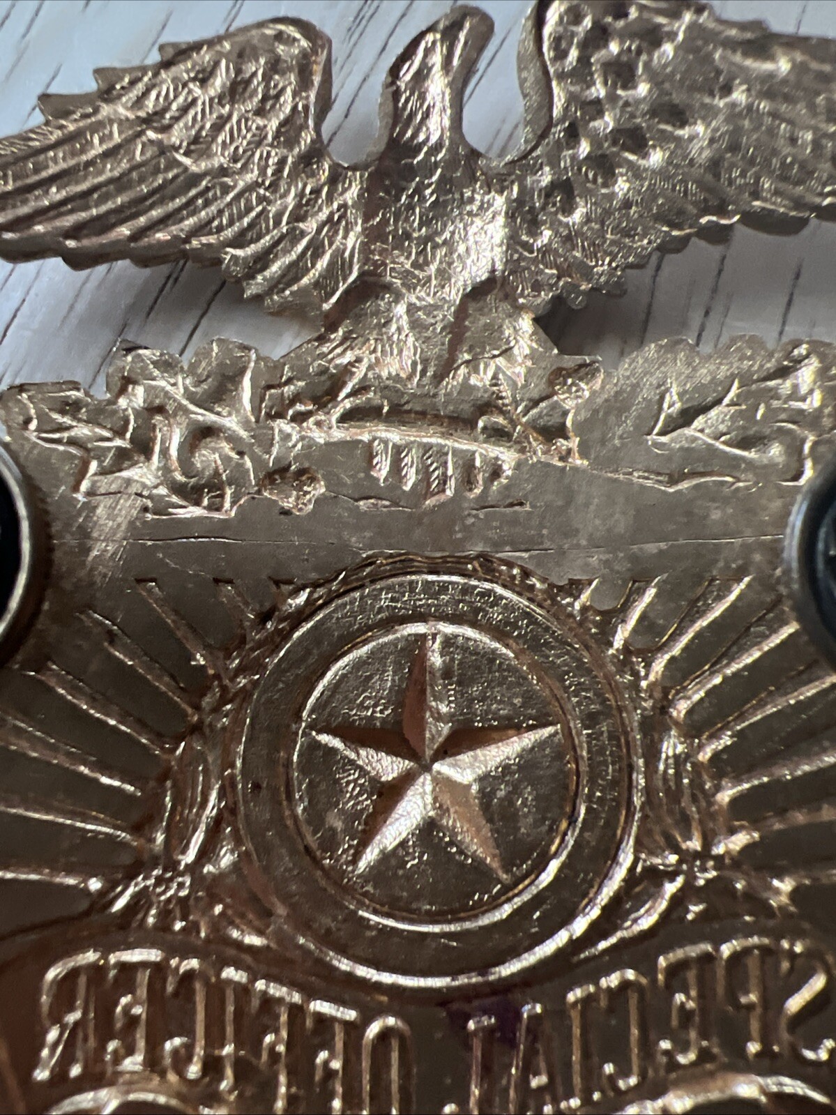 Vintage Double Screwback Special Hat Pin