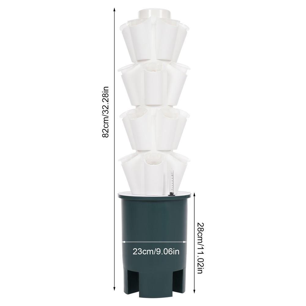 20 Hole Hydroponic Tower Hydroponics Growing System Kit Vertical Planting Tower