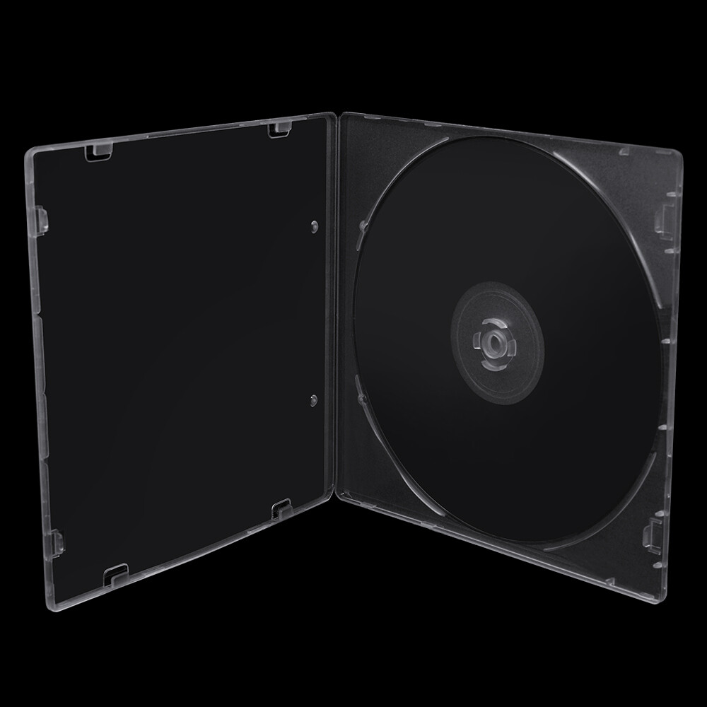 5.2mm Durable CD Case Holder Slim Single Clear PP Poly Plastic Cases 10 Pack