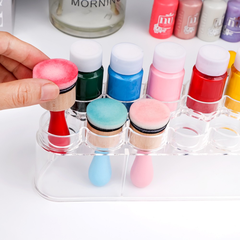 Clear Storage Rack Storage Container Organizer for Bottles & Blending Tools