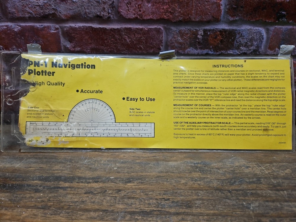 Jeppesen Sanderson, PN-1 Navigation Plotter, 1985 !!!