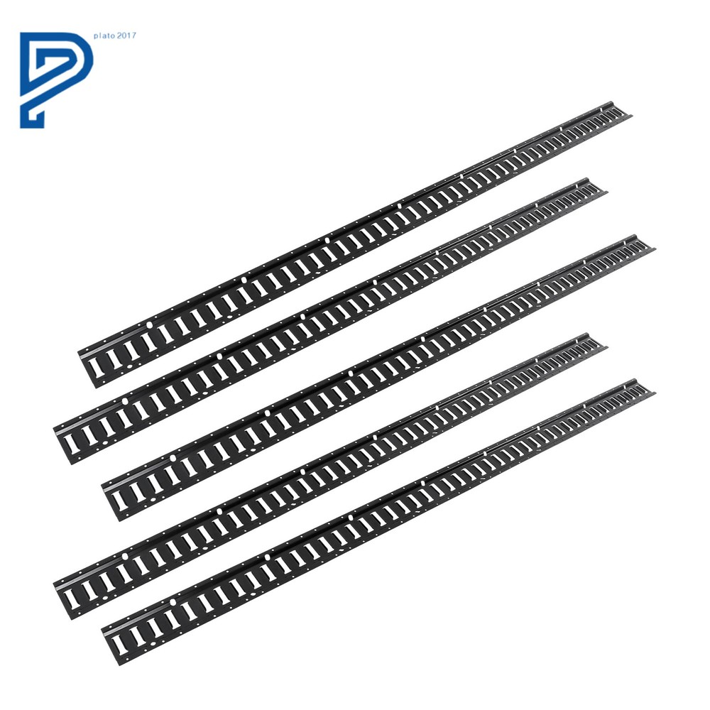 5 Pack 8' E Track Tie Down Rail Kit For Garages Vans Trailers Tie Downs