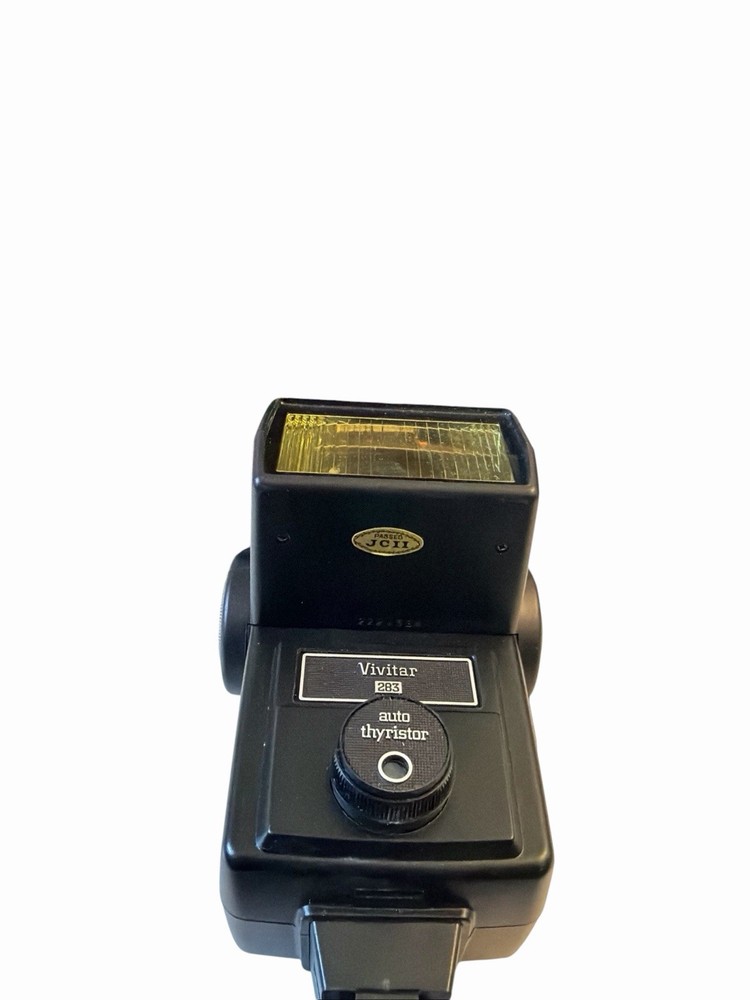 Vivitar 283 Shoe Mount 35mm Camera Flash Auto Thyristor Great Shape Untested ￼