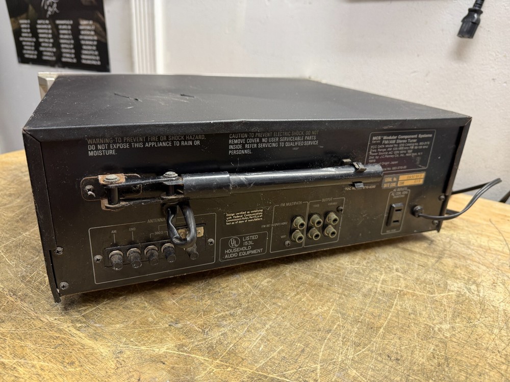 MCS 3710 Modular Component Systems Vintage Stereo AM/FM Tuner