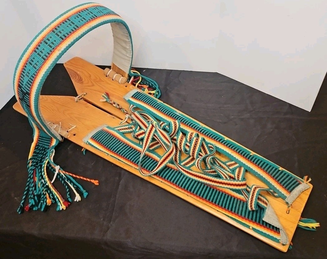 Traditional Native American Cedar Cradle Board Handmade