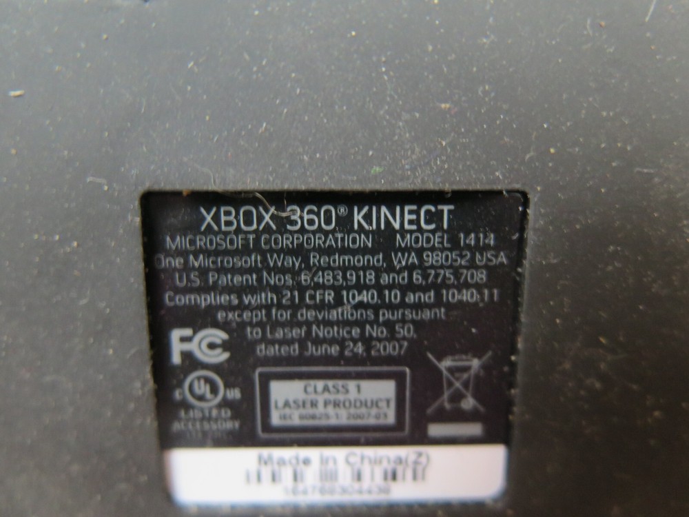 Microsoft 1414 Xbox 360 Kinect Sensor Bar Only - Black - Tested Working