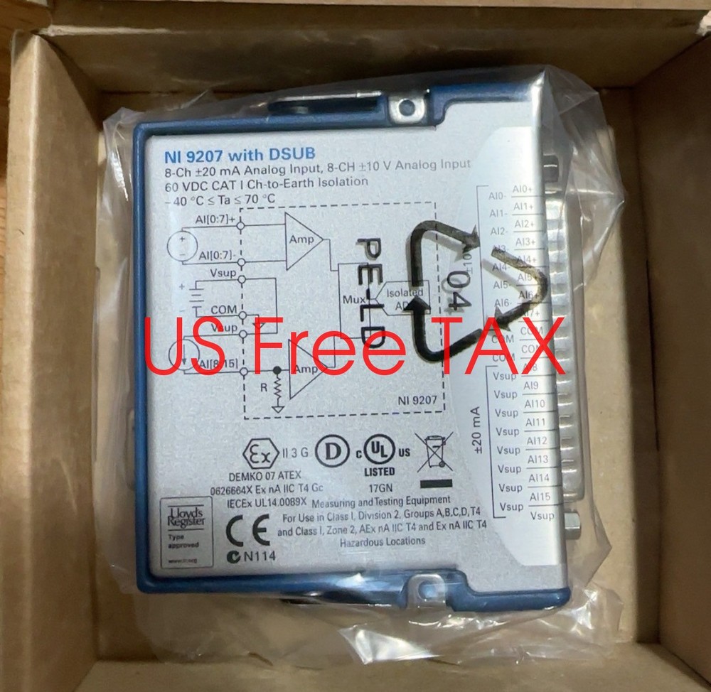 National Instruments NI 9207 cDAQ Analog Input Module, Voltage / Current