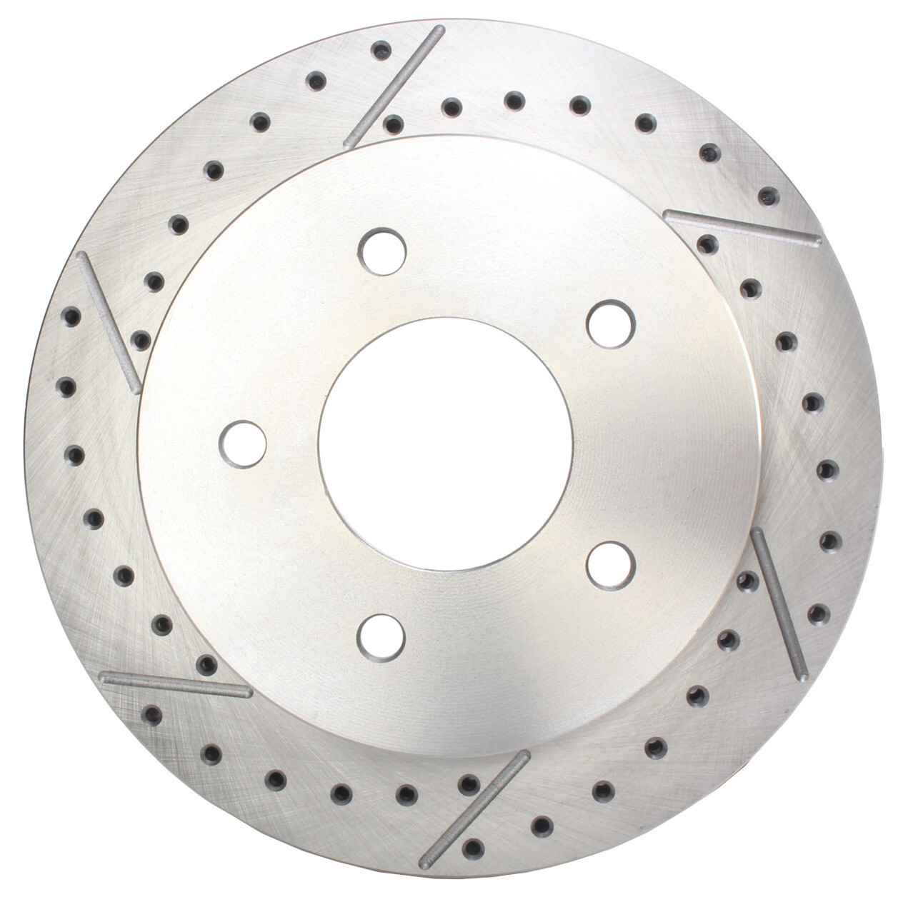 1963-1987 Chevy C10 Rear Disc Brake Kit, Drilled & Slotted 5 Lug Bolt Pattern