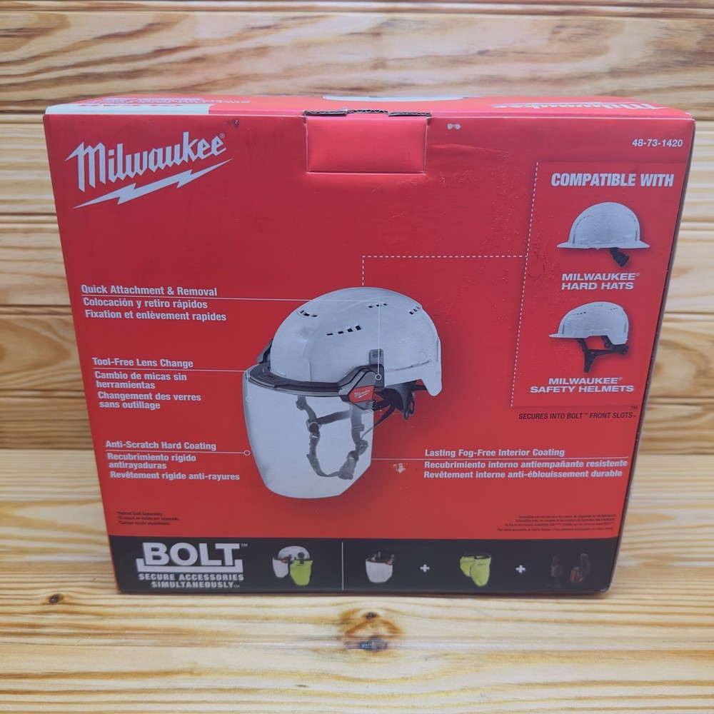 Milwaukee BOLT Full Face Shield (CLEAR)