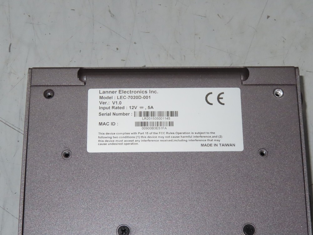 Lanner Electronics LEC-7020D-001 Compact Industrial Computer - UNTESTED