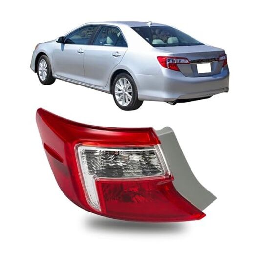 Driver Side Tail Light Assembly Replacement for Camry 2012 2013 2014 Left Side