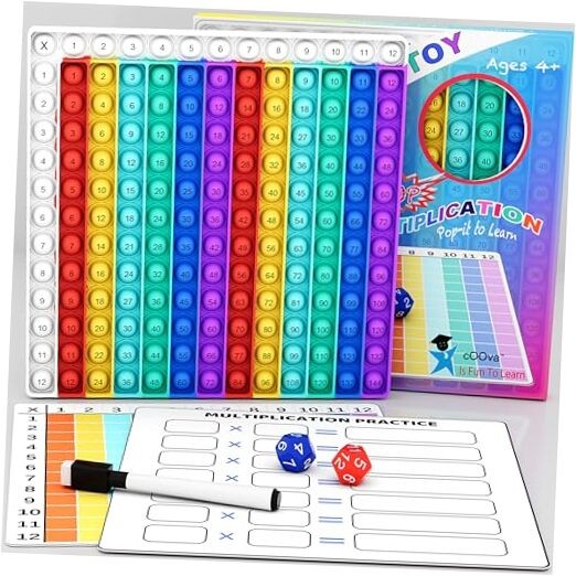 Multiplication Chart Pop It - Multiplication Game Board, Multiplication Pop It