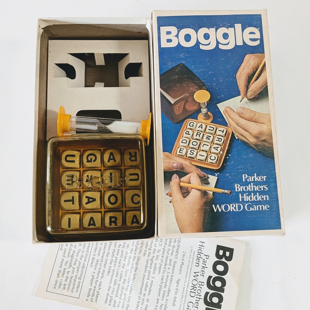 1976 Game Boggle Parker Brothers