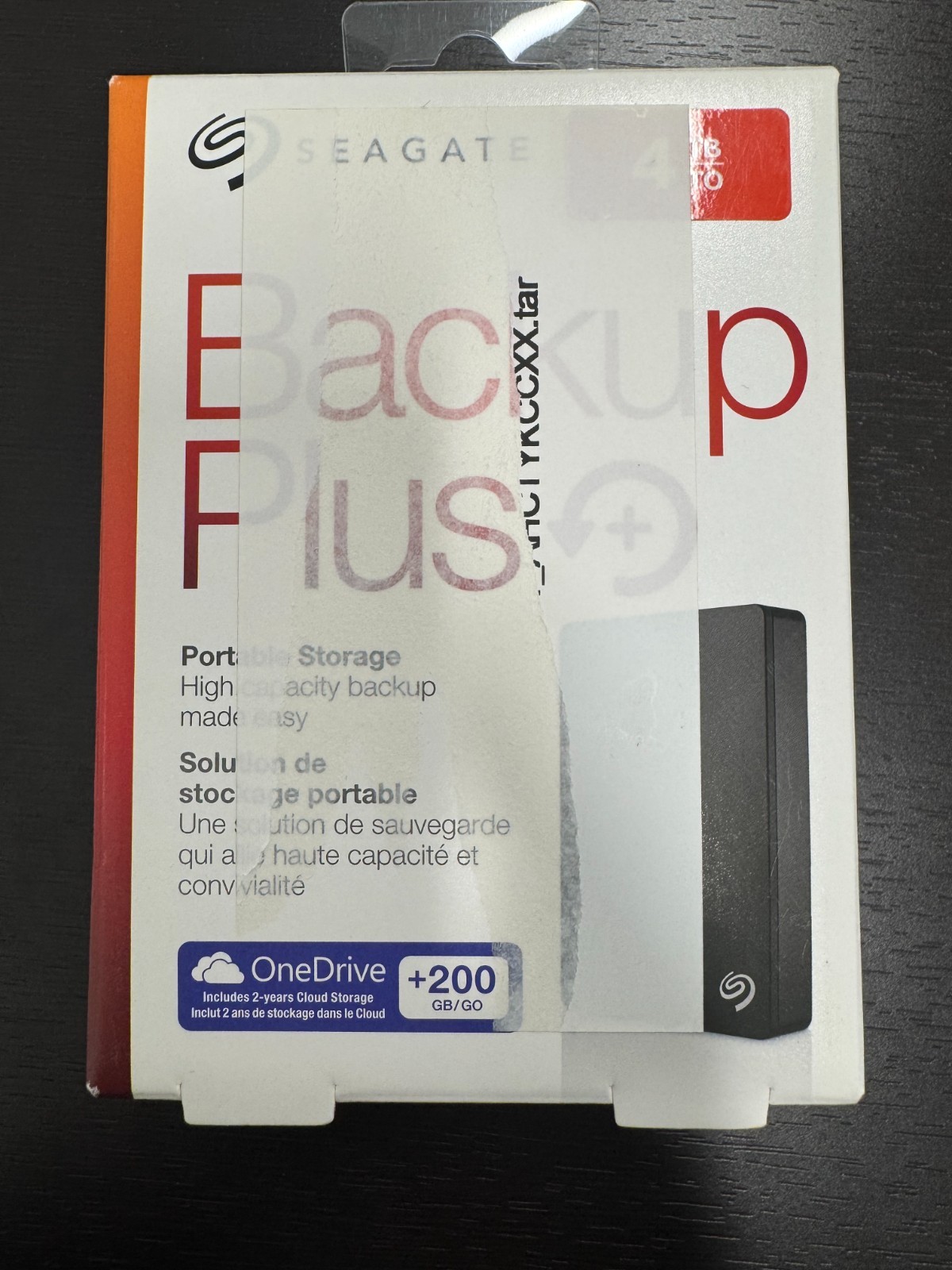 1 time used back up - Seagate Backup Plus Portable Storage 4TB, STDR4000100