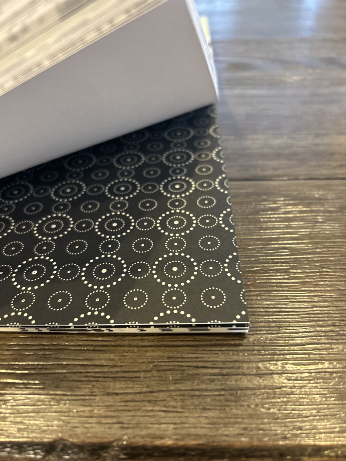 K & Company Scrapbook Glitter Specialty Paper Pad 48 Sheets 12x12 Ivory Black