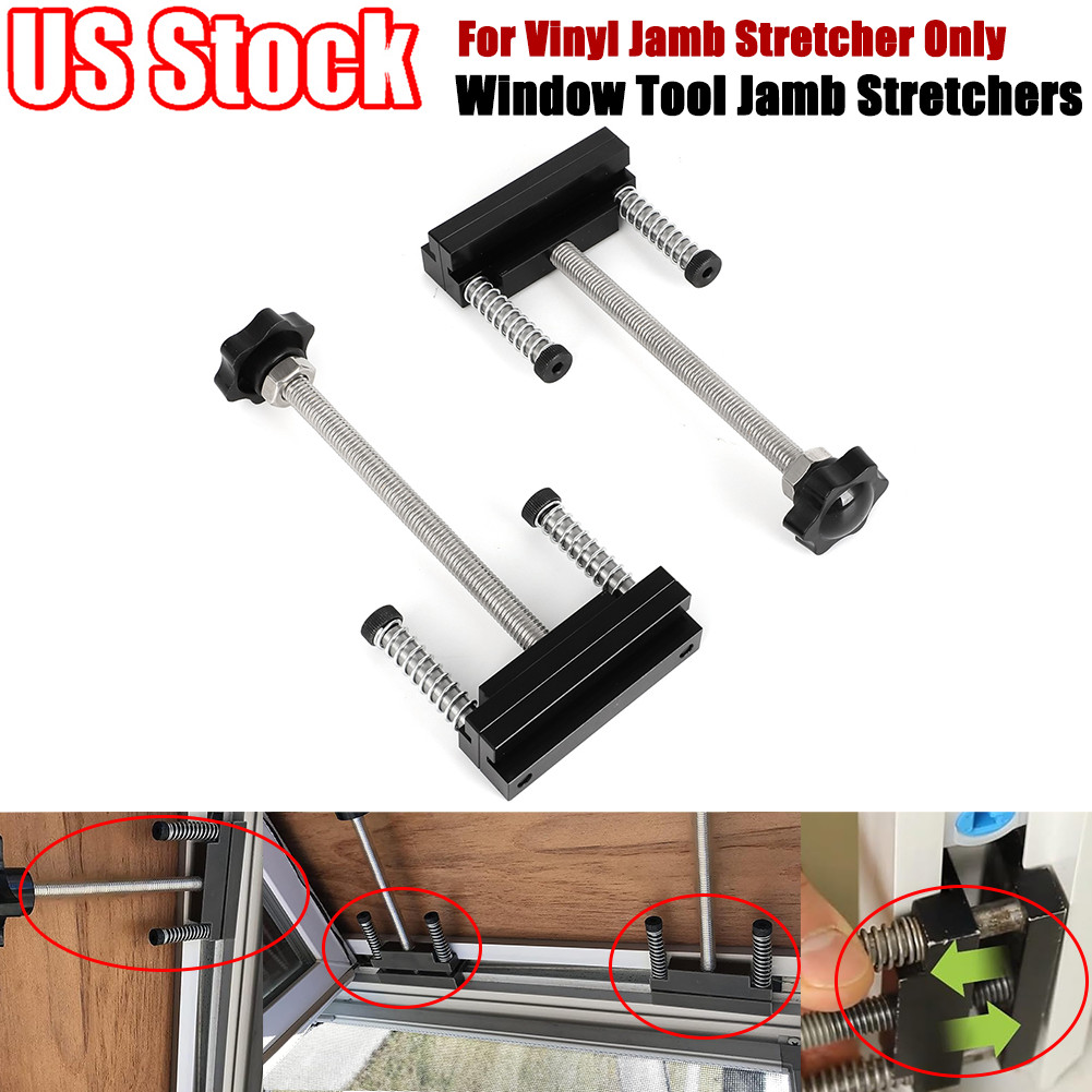 Set of 2 For Vinyl Jamb Stretcher Only Aluminum 1/2" Window Tool Jamb Stretchers