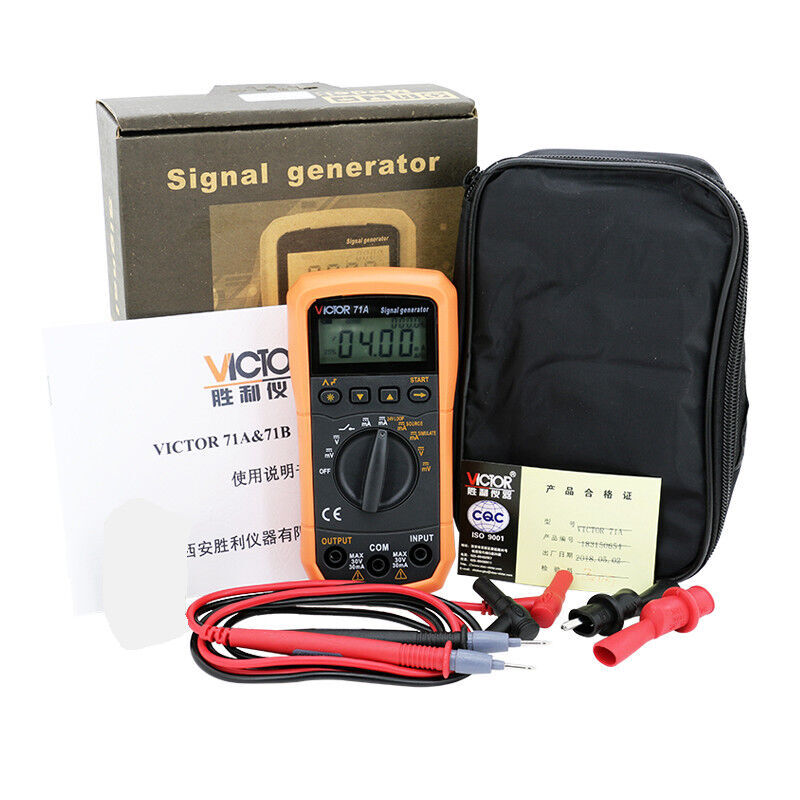 24V Loop Step Output DC Voltage Current Signal Generator Source Simulator Meter