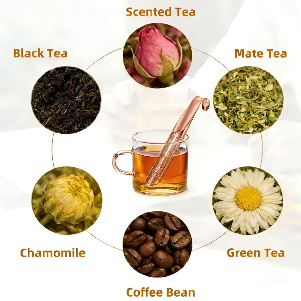 2 Pcs Tea Infuser with Hook Handle, Tea Diffusers for Loose Tea, Tea Steeper ...