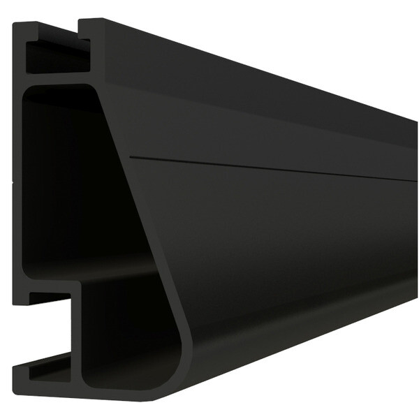 IronRidge XR-100-168B Solar Rail XR100 Black / PRE-CUT INTO TWO HALVES of 7 FEET