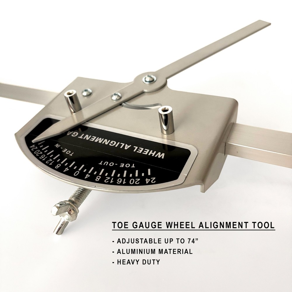 Wheel Alignment Front End Toe Gauge with Magnetic Strut Alignment Level Tool